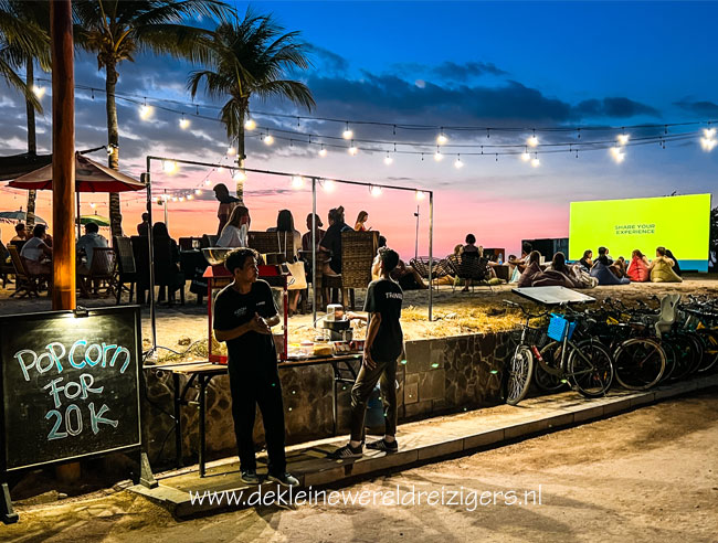 Gili Trawangan openlucht bioscoop