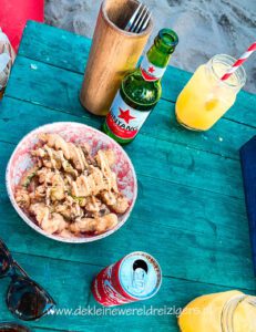eten op het strand